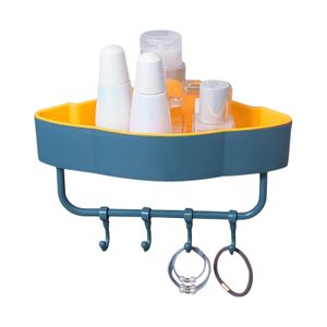 Organizador Jabonero Adhesivo Para Baño Con Colgadores