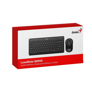 Combo GENIUS Teclado + Mouse LuxeMate Q8000 InalÁmbrico Negro