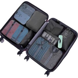 Organizador De Equipaje Para Maleta Kit X10 Negro