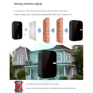 Timbre Inalámbrico Autoalimentado Casa Puerta Seguridad