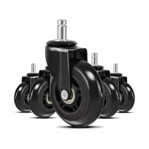 Ruedas Silla Escritorio Tipo Roller Gamer Set X5 Universales