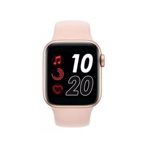 Combo Reloj Smartwatch Con Audifonos Y doble  Pulso Rosa