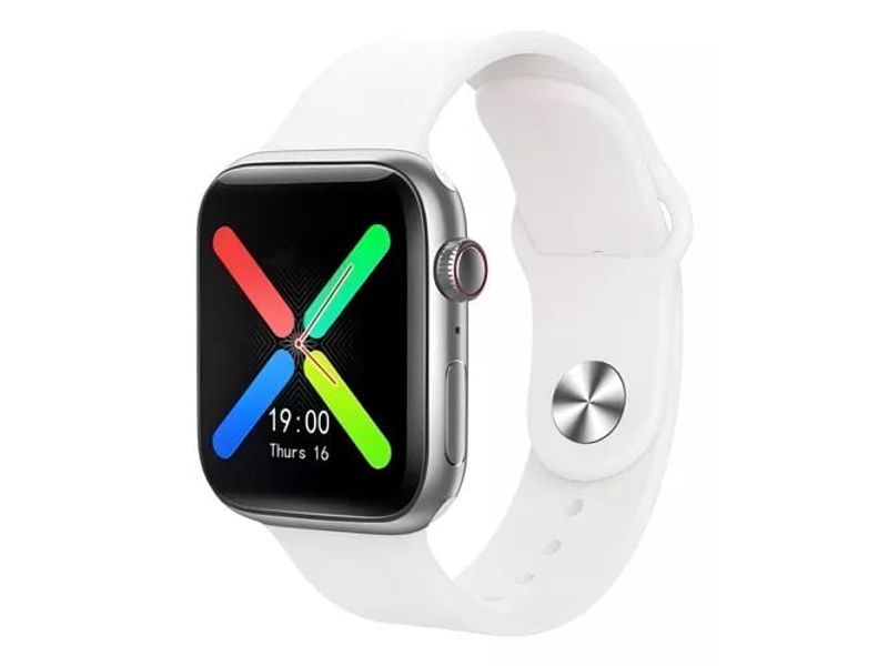 Reloj Smartwatch T500 Con Correa En Silicona Resistente Blanco