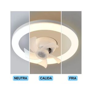 Ventilador De Techo Con Luz 3 Velocidades Control Remoto