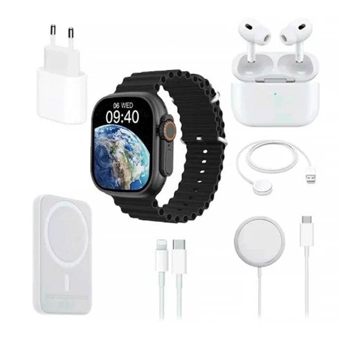 Reloj Smart Watch One Pixel 8 en 1 Combo Reloj Negro - Agaval