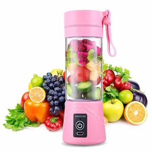 Licuadora Personal Portable Recargable Jugos Y Batidos Gym Rosa