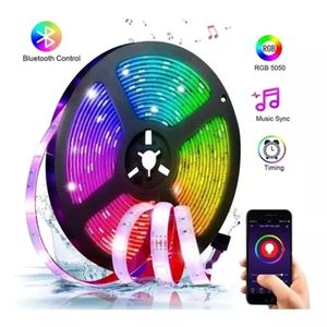 Tira De Luces Led De 5m Rgb Bluetooth Con Control Por App