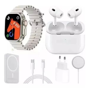 Reloj Smart Watch One Pixel 8 en 1 Combo Reloj Blanco