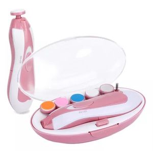 Lima De Uñas Eléctrica Para Bebe Silencioso Rosa