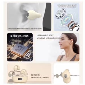 Audifonos Conduccion Osea De Click Inalambricos Bluetooth P3 Blanco