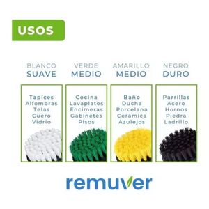 Cepillos De Limpieza Para Taladro Set X10 Auto Hogar Tapiz Remuver