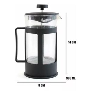 Cafetera Prensa Francesa 600ml En Vidrio Borosilicato Color Gris 110V/220V