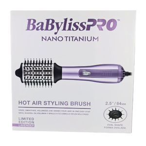 Cepillo Secador Alisador Cabello Babyliss Pro Morado