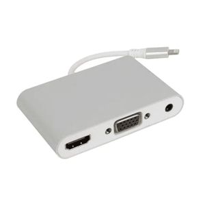 Cable adaptador video lightning 3 en 1