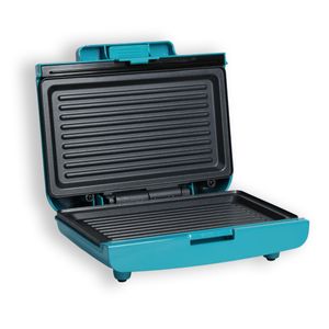 Sanduchera Azul Turquesa Platos Grill