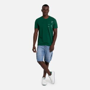 Camiseta Premium Manga Corta Color Verde Para Hombre