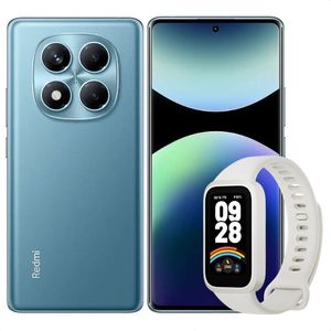 Celular Redmi Note 14 Pro 256GB /8GB, Azul + Band 9 Active Wht