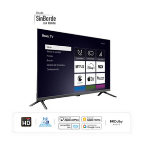 Televisor LED 32" 81.2CM Smart HD Roku Negro Hyundai