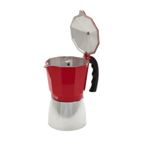 Cafetera Espresso 6Tz Con Asa Rojo