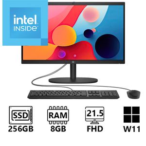 Todo en uno Hp 22 DG0011LA Intel N100 Ssd 256Gb Ram 8Gb 21.5" FHD