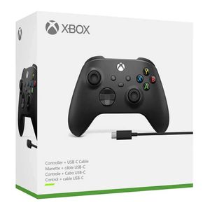 Control Inalámbrico XBOX + Cable USB-C Negro
