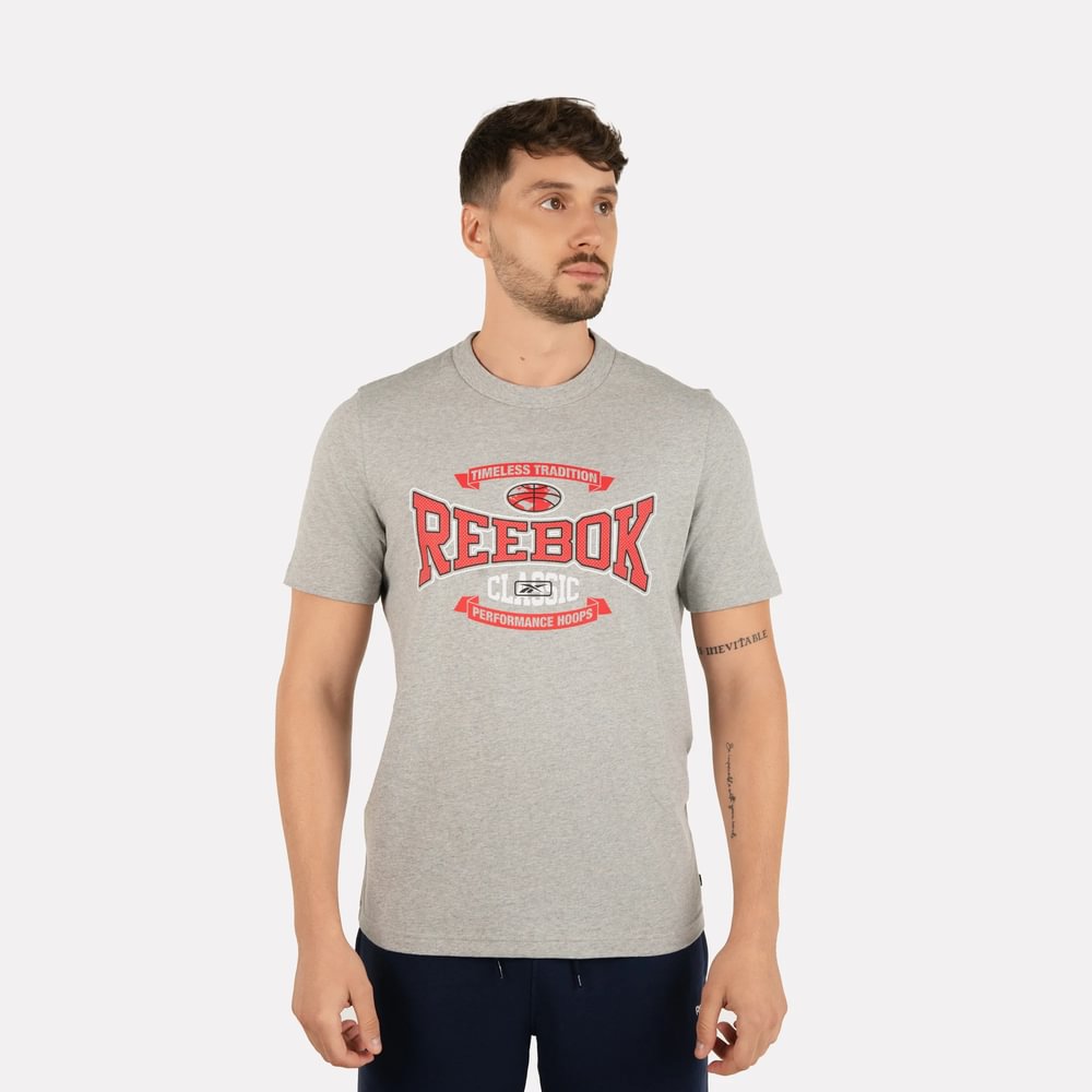 Agaval Camisetas Reebok Hombre Blanco CAMISETA REEBOK HOMBRE