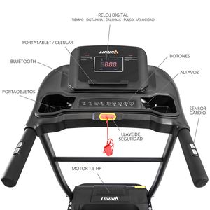 Trotadora Caminadora EVOLUTION FITNESS Nogal