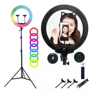 Aro De Luz Led Flash 45 Cm Fotografía Selfie One Pixel Trípode 2,1m