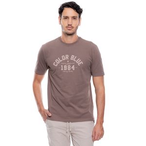 Camiseta Manga Corta Con Estampado En Frente