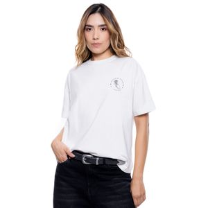 Camiseta Manga Corta Con Estampado Punto Corazón