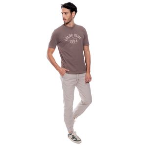 Camiseta Manga Corta Con Estampado En Frente