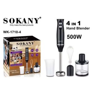 Batidora De Inmersión 4 En 1 Sokany 500W