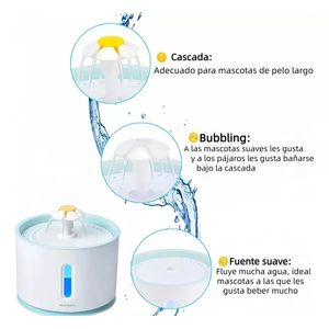 Pets Fuente De Agua Para Gatos Dispensador Mascotas