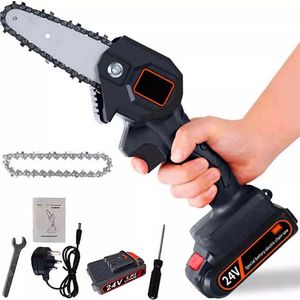 Mini Motosierra De Mano Portátil Ergonómico Recargable 24v