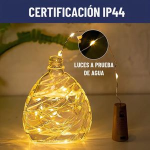 Luces Led Guirnalda Con Corcho Para Botella Hada X10