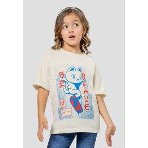 Camiseta Infantil Masculino Crema Mp 108003