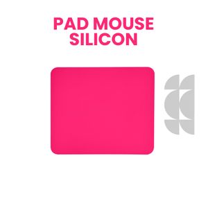Pad Mouse Plano En Silicona Color Fucsia
