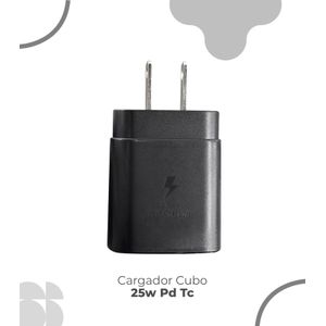 Cubo de Carga 25w Tipo C Negro