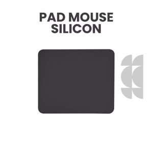 Pad Mouse Plano En Silicona Color Negro