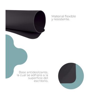 Pad Mouse Plano En Silicona Color Negro