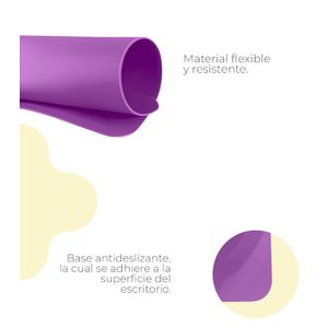 Pad Mouse Plano En Silicona Color Morado