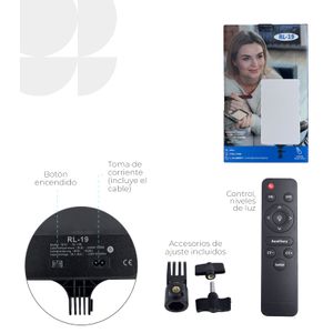 Panel de Luz Para Fotografia Con Tripode Dos Mts Abs 19