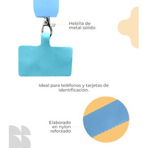 Soporte plano para celular Azul