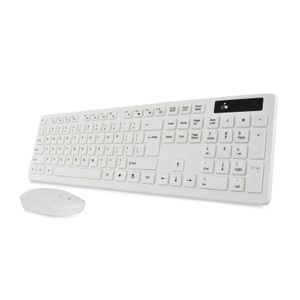 Combo Teclado Mas Mouse Inalambrico Blanco
