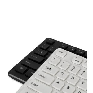 Combo Teclado Mas Mouse Inalambrico Blanco