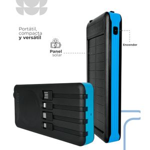 Power Bank Solar 10000 Negro 2A