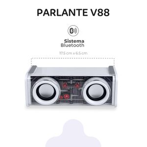 Parlante Inalambrico Bluetooth V8 Blanco