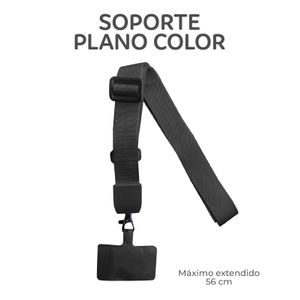 Soporte plano para celular Negro
