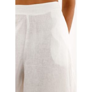 Pantalón Wide Leg en 100% lino para mujer