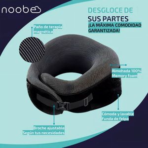 Almohada Cojin Cuello Para Viaje Noobe Cervical Con Accesorios